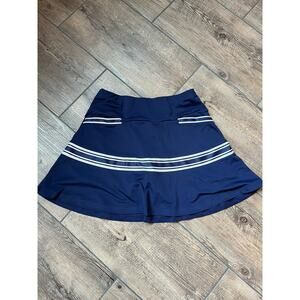 Smith & Quinn Navy Blue w/ White Stripes Athletic Skort With‎ Pockets Women’s S
